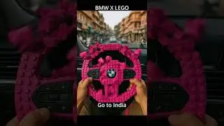 BMW Pink & Purple LEGO Steering Wheel &mdash; CRISP SATISFYING POV