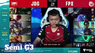 FunPlus Phoenix vs JD Gaming - Game 3 | Semi Final 2020 LoL Mid Season Cup | FPX vs JDG G3