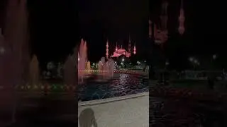 Water Dance With Lights |  Istanbul Special | #shorts #bluemosque ​⁠@HulkyDusky