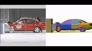 Virtual crash test of Taurus using ATI FirePro V8800 and HyperWorks