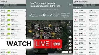 LIVE from JFK! Watch Aircraft Movements with Live Flight Tracker#aviation #airplane #plane