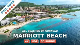 Marriott Beach, Curacao — Beach Walking Videos of ALL Beaches of Curacao (4K, HDR, 3D Sound)