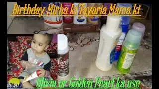 Birthday 🎉🥳🎊| Bleach or Haircolor kia #olivia #goldenpearl #birthday #familyvlog #Mehak Imran Vlogs