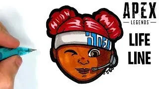 HOW TO DRAW LIFELINE FROM APEX LEGENDS