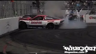 Big Joon Maeng Crash into the Wall with his 240sx