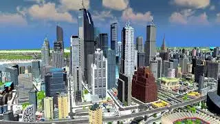 Central Business Area in Cities Skylines