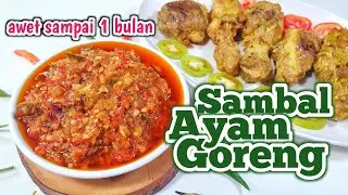 CARA MEMBUAT SAMBAL AYAM GORENG YANG ENAK BANGET – PENAMBAH NAFSU MAKAN  ||  AWET SAMPAI 1 BULAN
