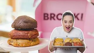 Taste Testing The Viral BROOKI BAKEHOUSE COOKIES 🍪👩🏻&zwj;🍳 Chunky Cookie Review 🤤