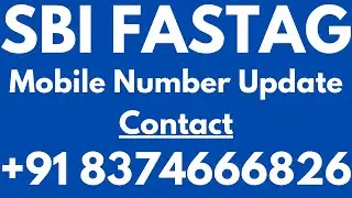 SBI Fastag Mobile Number Update #sbi #fastag #update