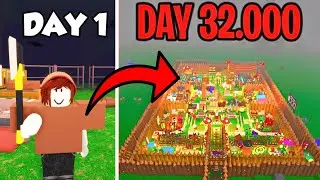 32000 Days to Build a Best Base in 99 Nights in The Forest (UPDATE OP WEAPONS + CORRUPTED TOOLS)❗❗❗