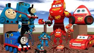ALL SIZE EVOLUTION LIGHTNING MCQUEEN THOMAS TRAIN BIG MAZE in Garry's Mod