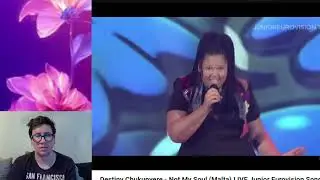 Reacting To: Destiny Chukunyere - Not My Soul (Malta) LIVE 2025 - JESC WINNER (17/21) #reaction