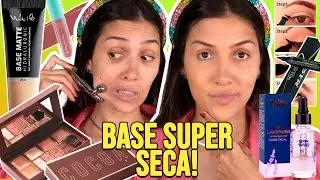 TESTEI a NOVA BASE da VULT HIDRALURONIC, PALETA de CHOCOLATE, DELINEADO de CARIMBO, BRUNA TAVARES...