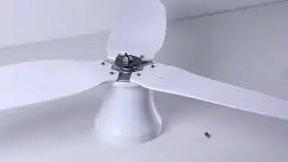 Assembly and installation video of straight blade ceiling fan light