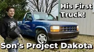 Первый грузовик моего сына и его первый опыт сварки! Изготовление днища Dodge Dakota, сварка и мн...