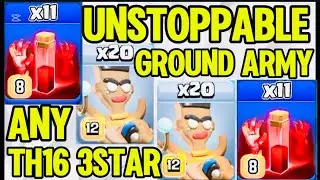 Top-1 Unstoppable Ground Attacks🔥Th16 Ram Rider Attack | Th16 Best Ground Attack Strategy🔥
