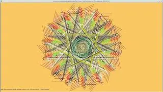 488&deg; angles-Bounteous Six Mandala: Black-White Hues-Earth Tones - Cyan Hue Harmonics