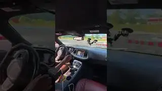 Automatic hellcat drifts entire track 😳