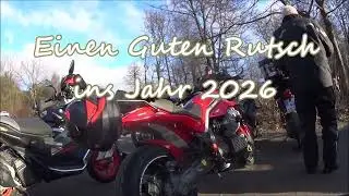 24.12.2025 Deister Parkplatz. Nienstedter Pass. Die Motorradgemeinschaft St&auml;rkt. Auf ins Neue Jahr.
