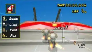 【MKW】DS Delfino Square Comparison | Fox vs. Liam vs. Paul vs. Sosis