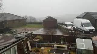Storm Ciara, Denholme, West Yorkshire