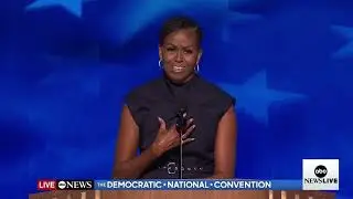 Michelle Obama takes jab at Donald Trump during DNC speech