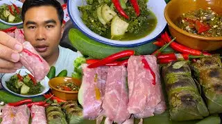 ￼ มากินข้าวนำกันเด้อพี่น้อง แนวกินบ้านเฮา#asmr #food #อาหาร #กิน 