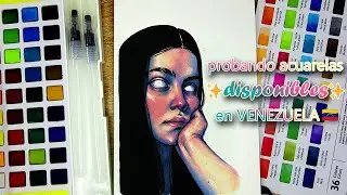 Probando acuarelas de MercadoLibre VENEZUELA + SORTEO • Acuarelas POINTER