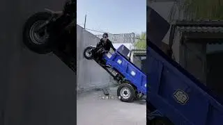 Electric tricycle dump truck#shortvideo #automobile #trindingshorts #heavydriver