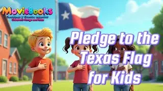 Pledge to the Texas Flag for Kids 🇨🇱 | Learn to Recite Texas State Flag Pledge at School