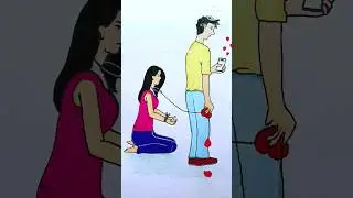Beware from fake love⚠️ #shorts #short #ytshorts #art #drawing #fakelovestatus #satisfying  #beware