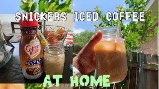 Snickers Iced Coffee at Home | EASY DIY