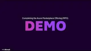 Azure Marketplace Deployment Demo