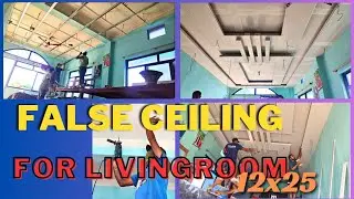 Mostly liked false ceiling design for living room💥Room size 12x25 | गोठगाउँमा काम गरेको full video |