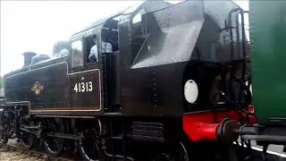 Ivatt Class 2 41313 at the Isle of Wight Steam Railway