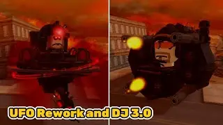 New UFO Rework and DJ 3.0 in Strange Bathtub War | Roblox