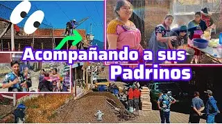LOS AHIJADOS SIEMPRE ESTÁN PARA LOS PADRINOS, ASI ACOMPAÑAN FLOR Y FAMILIA A SUS PADRINOS EN COLADO.