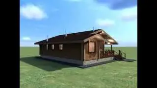 Проект одноэтажного дома 11x15 из бруса