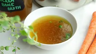 Collagen Rich Chicken Bone Broth | Using rotisserie chicken | Instant pot | Lime Thyme