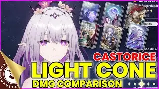 CASTORICE LIGHT CONE DMG COMPARISON | HONKAI STAR RAIL