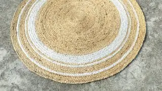 JUTE RUG MAKING TUTORIAL // DIY JUTE DOORMAT HANDMADE // MAKE AT HOME IT' S EASY// KUNTI JUTE RUGS