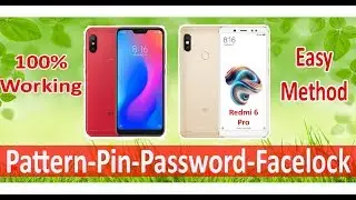 How to reset redmi 6 pro Pattern, Pin, Password