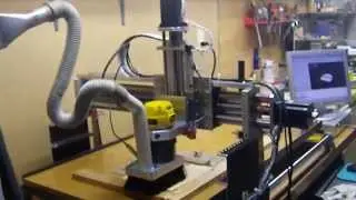 DIY CNC Router,  LinuxCNC 2.5.4 , Camview-EMC