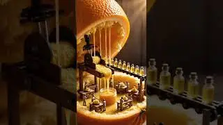 Mini workers making juice factory.           #ai #mini #worker #workhard