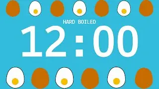 Egg timer 12 minutes hard boiled - 