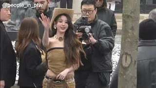 Wonyoung 장원영 [IVE] arriving at Miu Miu Fall Winter 2025/2026 fashion show in Paris - 11.03.2025
