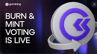 New go mining update the burn and mint vote is live