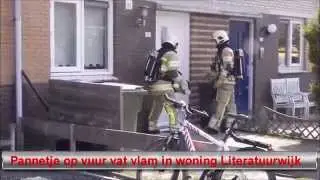 Pannetje op vuur vat vlam in woning Literatuurwijk