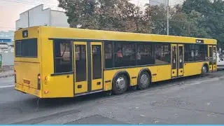 Киевский автобус МАЗ 107 бортовой номер 4209 маршрут номер 81 запись полного оборота.