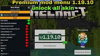 Mod Menu 1.19.10 Premium | Unlock All Skin | For Minecart 1.19.10 Hack Client | ICVHACK | Mod Menu